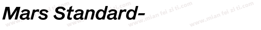 Mars Standard字体转换